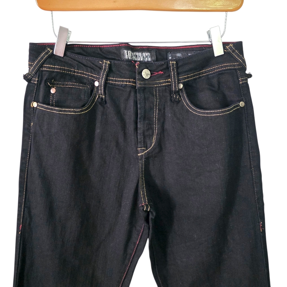 Lip Service Black Rockaway Straight Leg Jeans - Picture 2 of 11
